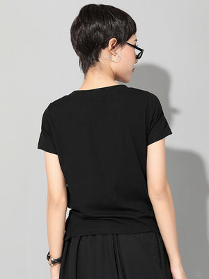 Black Basic T Shirt Women
