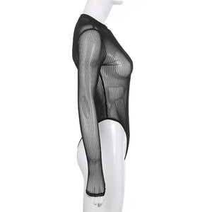 Black Bodysuit Cut Out