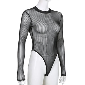 Black Bodysuit Cut Out