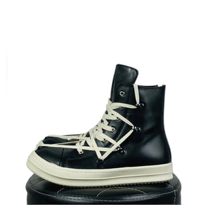 Black Boots for Men - product view on white background