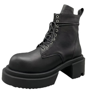 Black Boots Men Platform