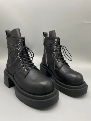 Black Boots Men Platform