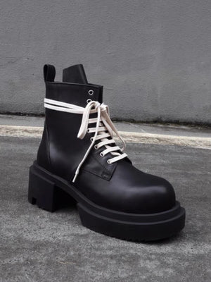 Black Boots Men Platform