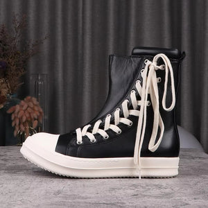 Black Boots Men Sneakers