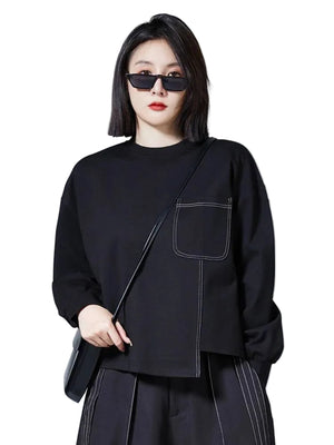 Black Boxy T Shirt Women