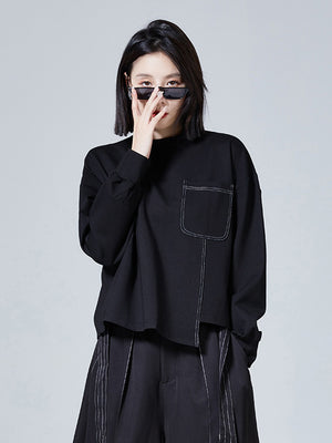 Black Boxy T Shirt Women