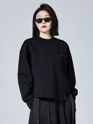 Black Boxy T Shirt Women