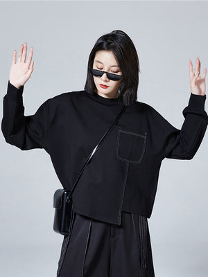 Black Boxy T Shirt Women