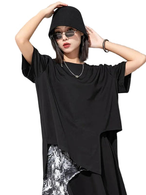 Black Boxy T Shirt Women's