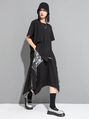 Black Boxy T Shirt Women's