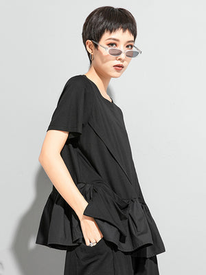 Black Breathable T Shirt Women's