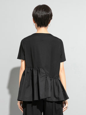 Black Breathable T Shirt Women's