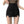 Black Cargo Mini Skirt - product view on white background