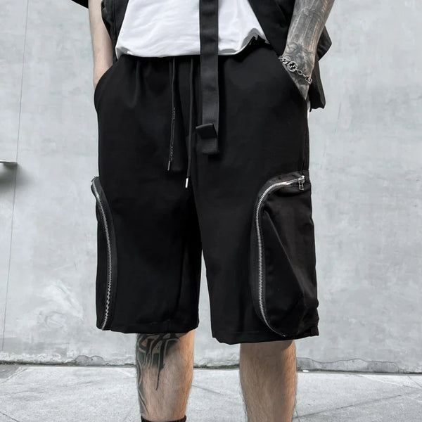 Black Cargo Shorts For Men