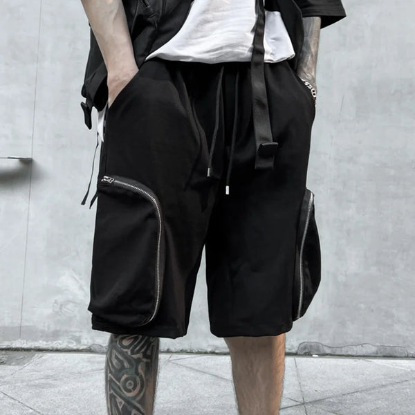 Black Cargo Shorts For Men