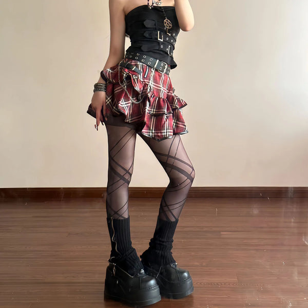 Black Cargo Skirt Outfit