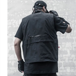 Black Cargo Vest
