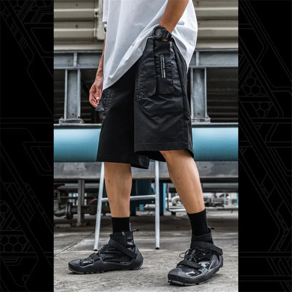 Black Cargo Work Shorts