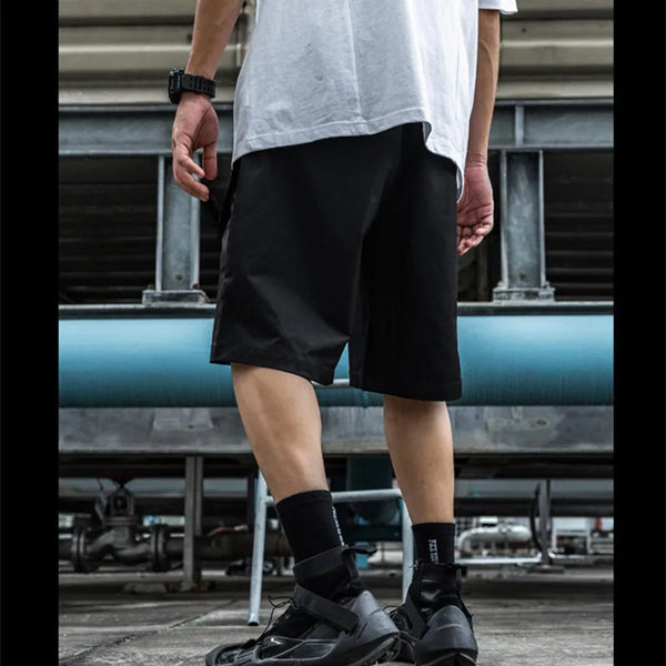 Black Cargo Work Shorts