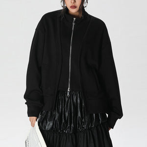 Black Casual Jacket Women's