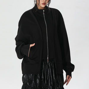 Black Casual Jacket Women's