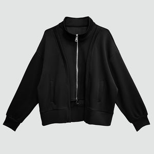 Black Casual Jacket Women's