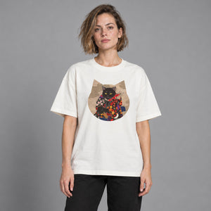 Black Cats Graphic Y2K Funny T Shirts – worn by a woman