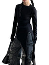 Black Colour T Shirt For Women