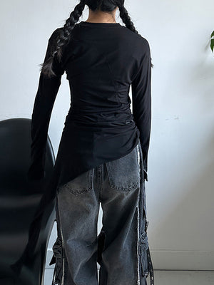 Black Colour T Shirt For Women