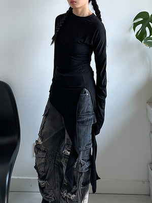 Black Colour T Shirt For Women