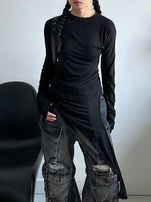 Black Colour T Shirt For Women