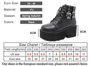 Black Combat Boots Lace Up