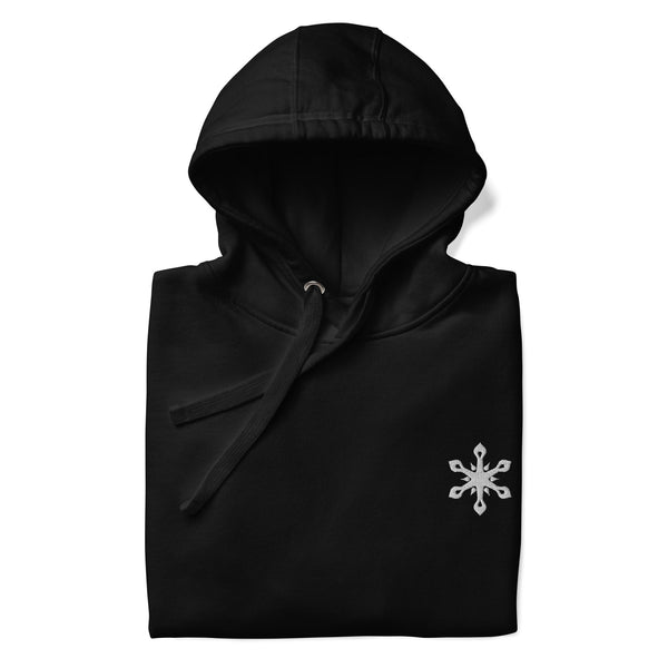 Black Cool Embroidered Hoodie