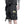 Black Cotton Cargo Shorts - product view on white background