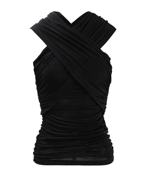 Black Cotton T Shirt Women's