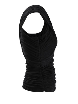 Black Cotton T Shirt Women's