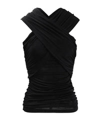 Black Cotton T Shirt Women's