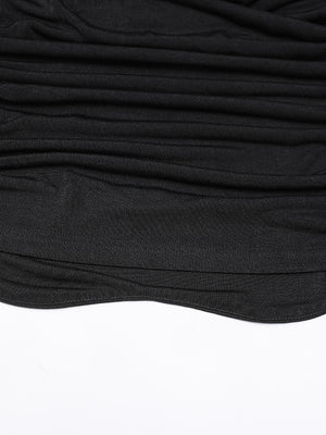 Black Cotton T Shirt Women's