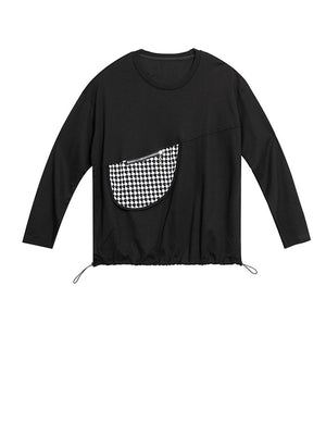 Black Crew Neck Sweatshirt Womens