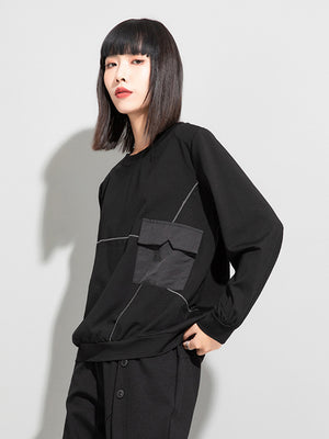 Black Crew Neck T Shirt Women's