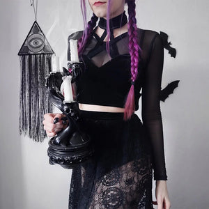 Black Crop Top Sleeveless