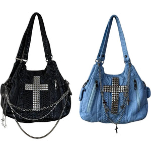 Black Cross Unique Y2k Purse
