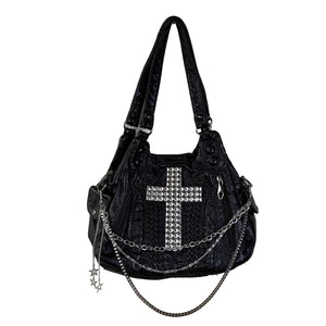 Black Cross Unique Y2k Purse