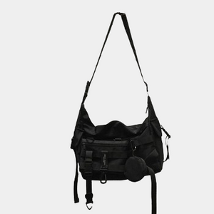 Black Crossbody Sling Bag Goth