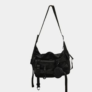 Black Crossbody Sling Bag Goth