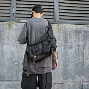 Black Crossbody Sling Bag Goth