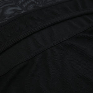 Black Cut Out Long Sleeve Bodysuit