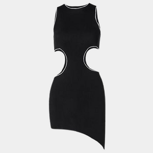 Black Cut Out Side Dress