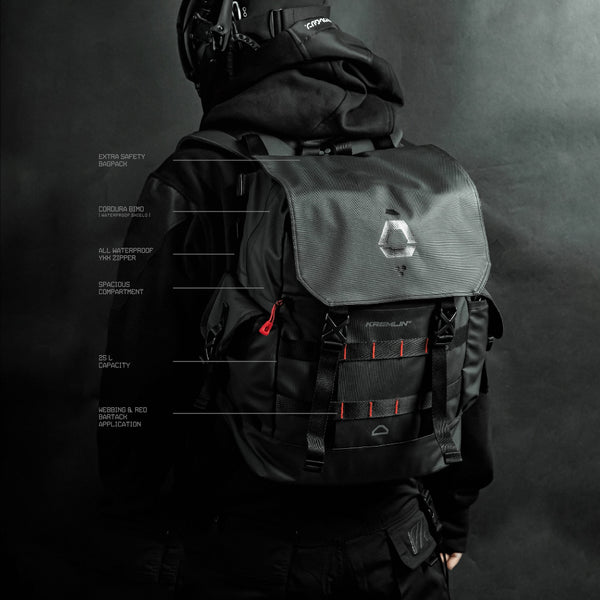 Black Cyberpunk Backpack
