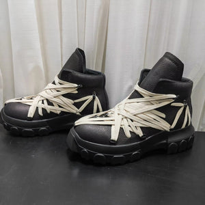 Black Cyberpunk Boots Men